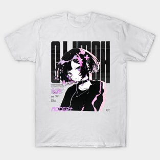 Glitch Harajuku Anime Girl T-Shirt